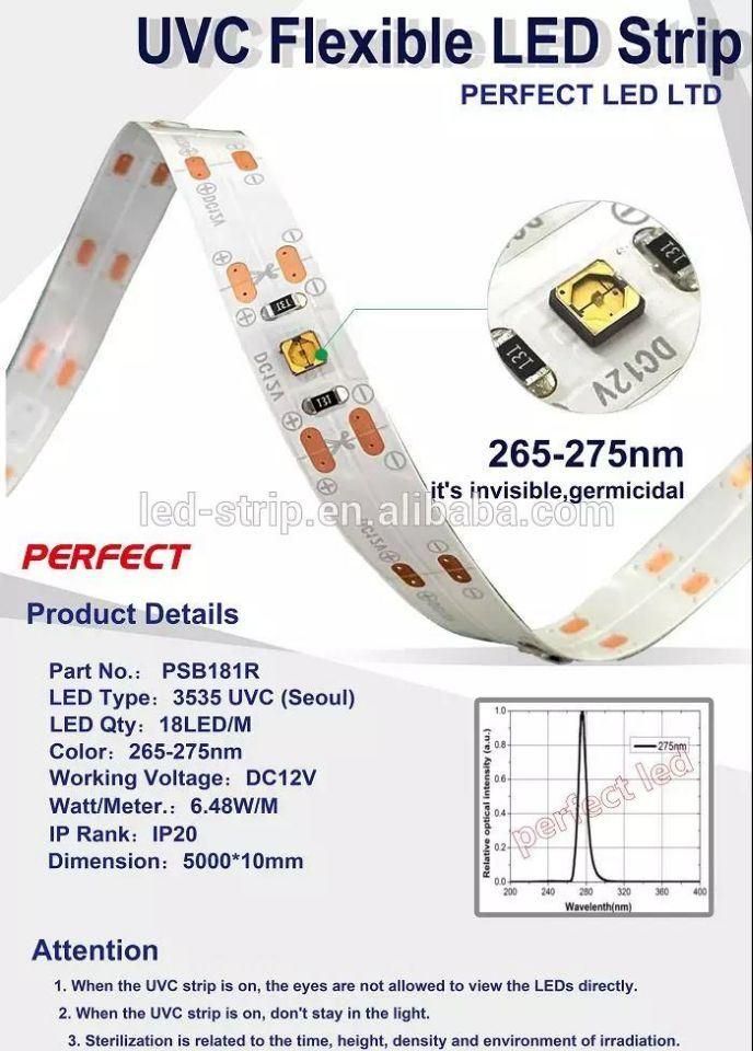 UVC 265nm LED UVC Sterilization LED Strip