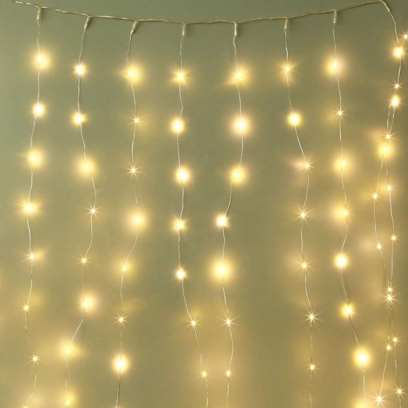 IP44 31V 8 Models Twinkling Ultra Thin Micro Wire LED Curtain Light