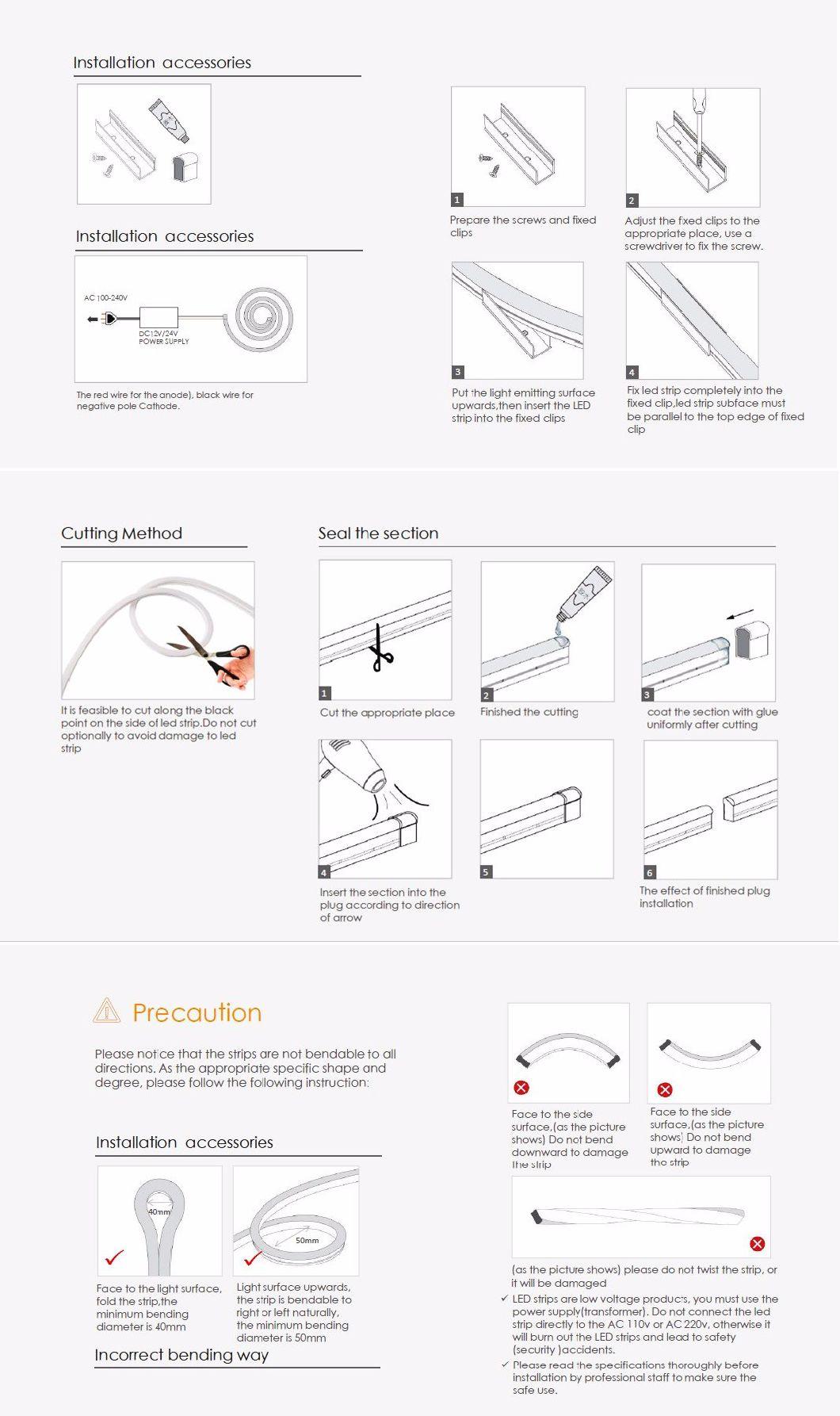 24V DC Neon Strip Light for Signage