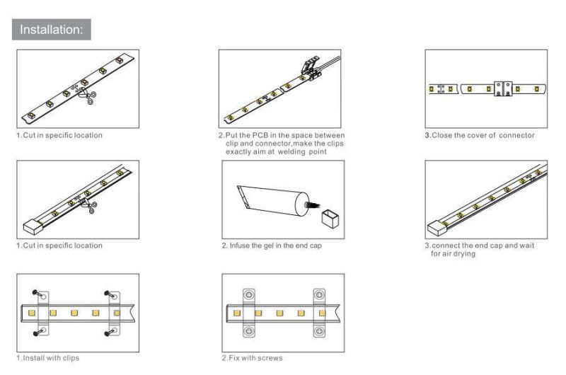 5 Years Warranty COB Dual Color CCT Adjustable COB LED Strip Lights Dim 480LED 512LED CRI 90 8mm High Quality