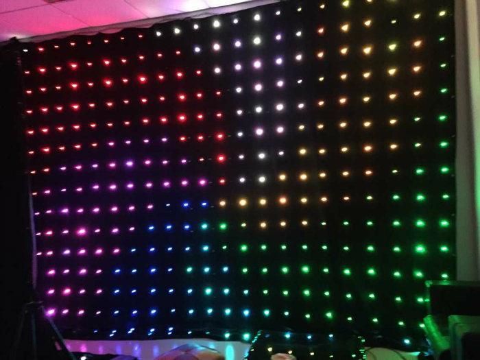 2*4m RGB Vision Curtain P10 for DJ Background