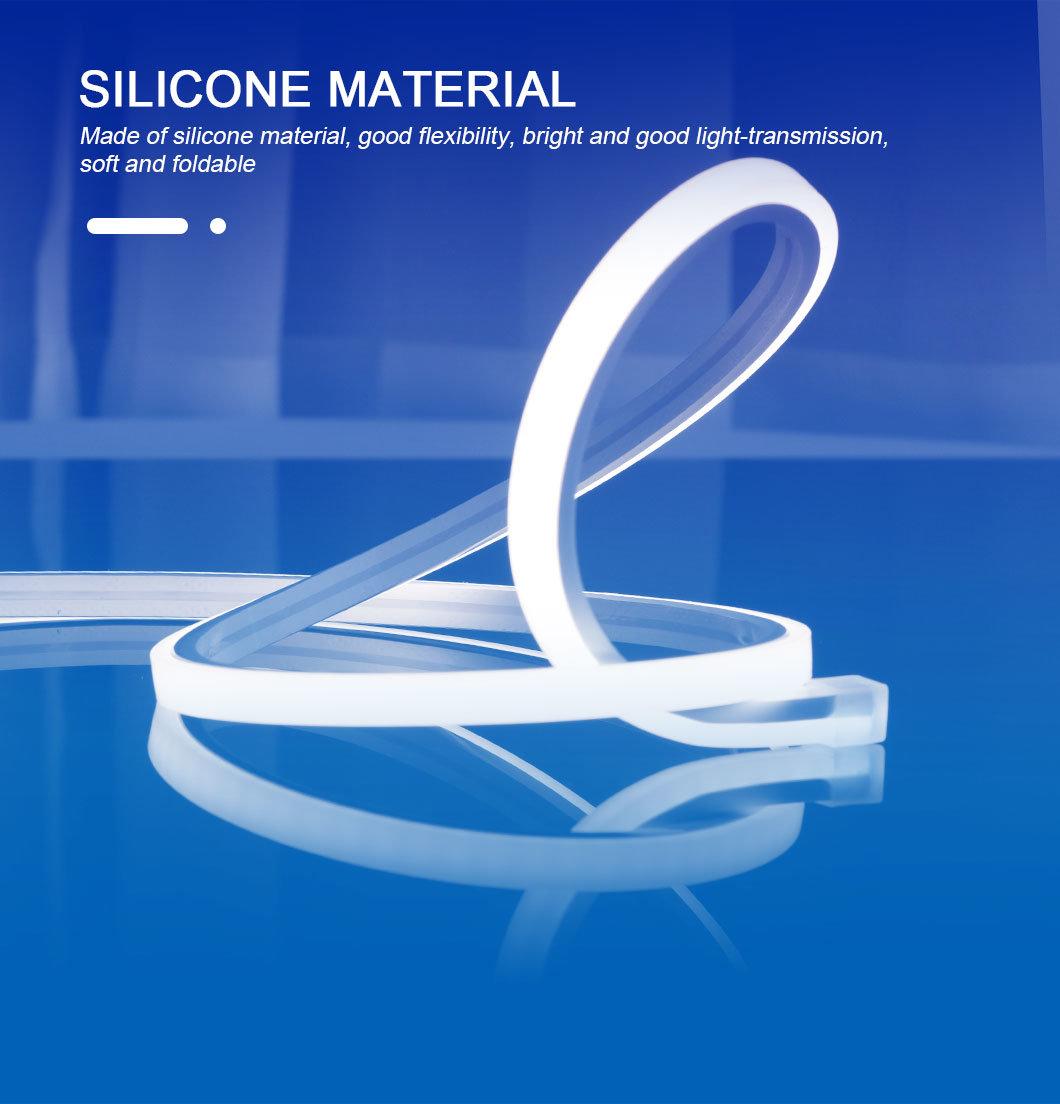 Silver-Plating Highly-Efficient Small Pressure Drop White 5000K LED Slim Neon Flex Strip
