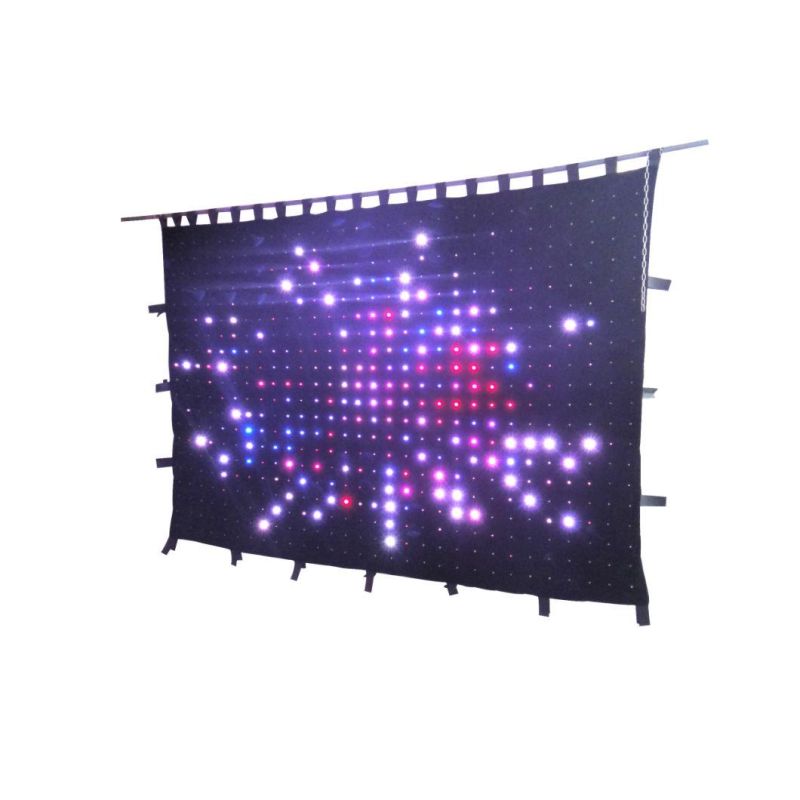 2*4m RGB Vision Curtain P10 for DJ Background