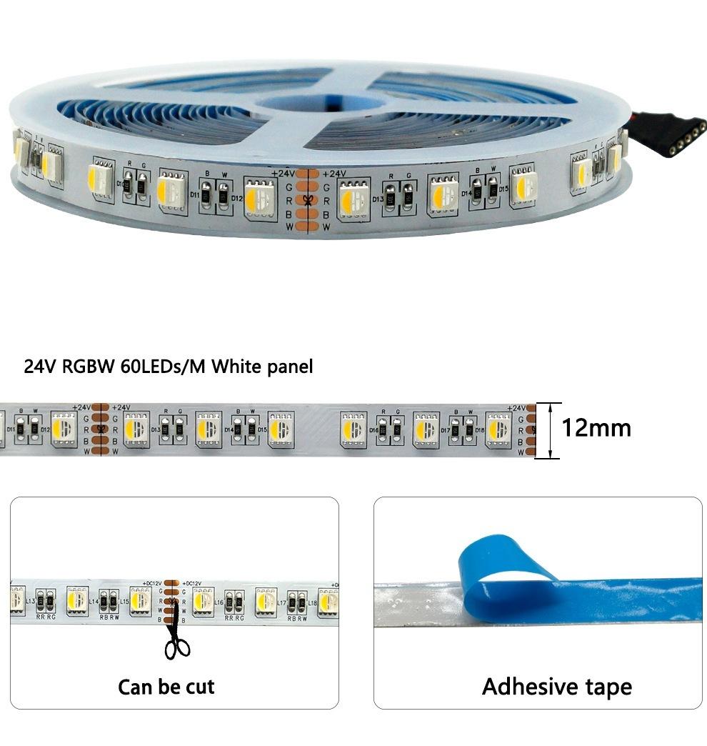 DC12V 5m LED Strip 5050 RGB, RGBW, Rgbww 60LEDs/M Flexible Strip