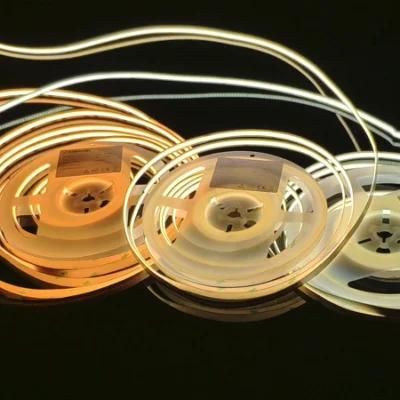 DC12V 24V DC 3mm 4mm 5mm 6mm 8mm 10mm High Density No Light Spot Dotless COB LED Extremely Flexible Strips 180 Degree View