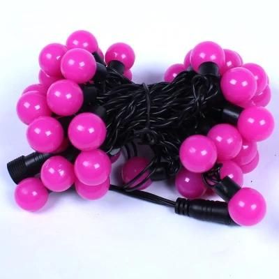 IP44 Outdoor LED Pink Globe Ball String Light