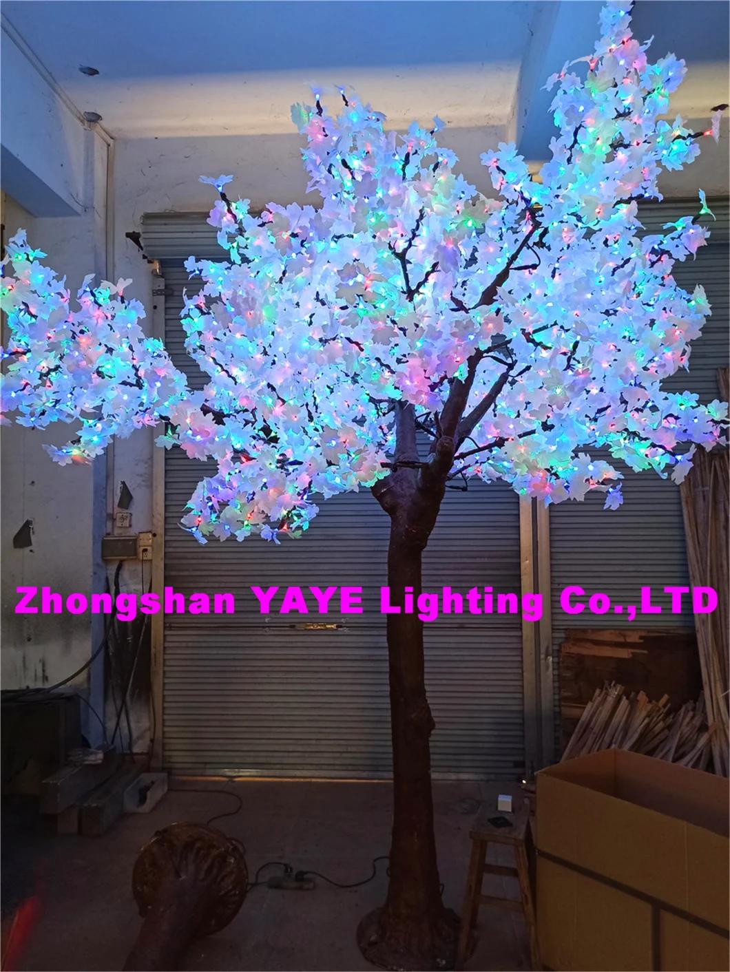 Yaye Hot Sell Outdoor LED Maple Tree Light / Pink LED Maple Tree /Lighted Maple LED Light