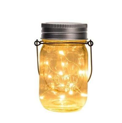 P-095winductive Solar Energy LED Strip Yard Decor Maison Jar Light