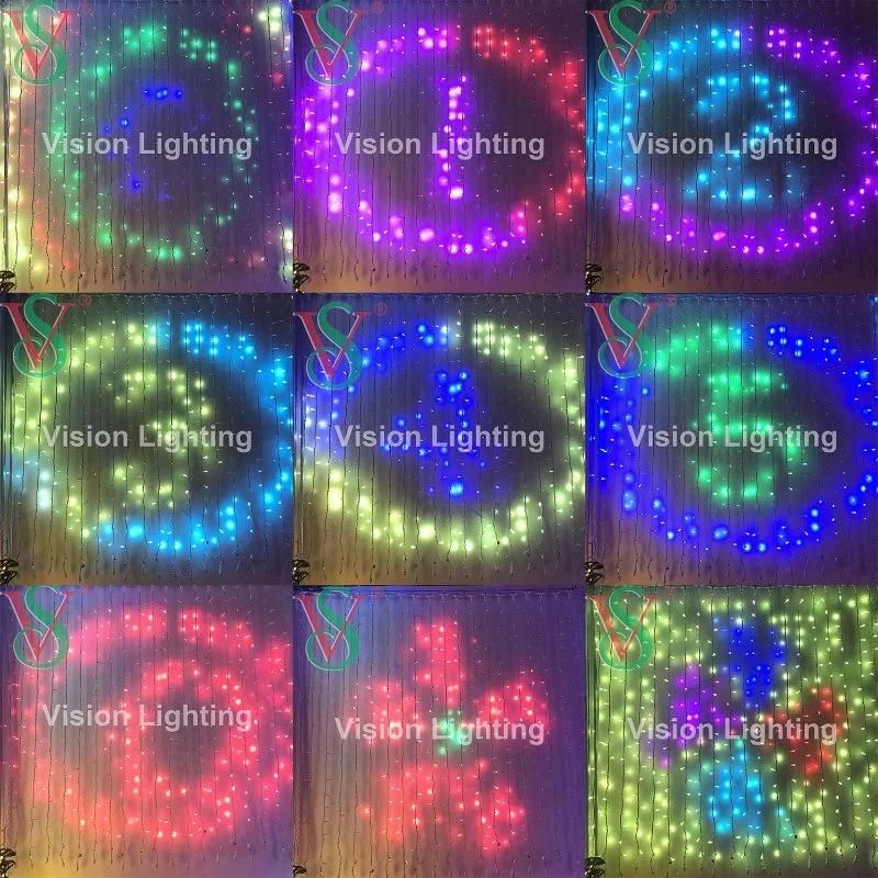 LED Christmas Decoration Smart Pixels RGB DMX String Lights