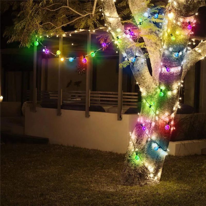 LED Solar String Lights Garden, IP65 Waterproof String Outdoor Patio Lights for Home, Garden, Terrace, Party, Christmas, Wedding, Warm White