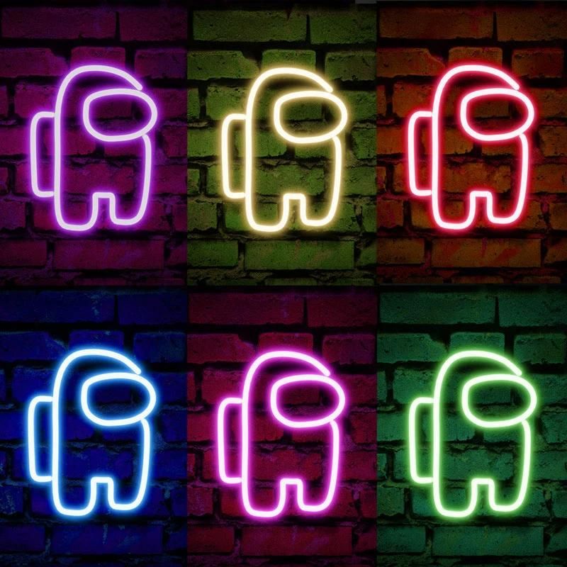 New Arrivals Illuminated Custom Light Wall-Mounted Custom RGB Color Neon Signage LED Neon Sign