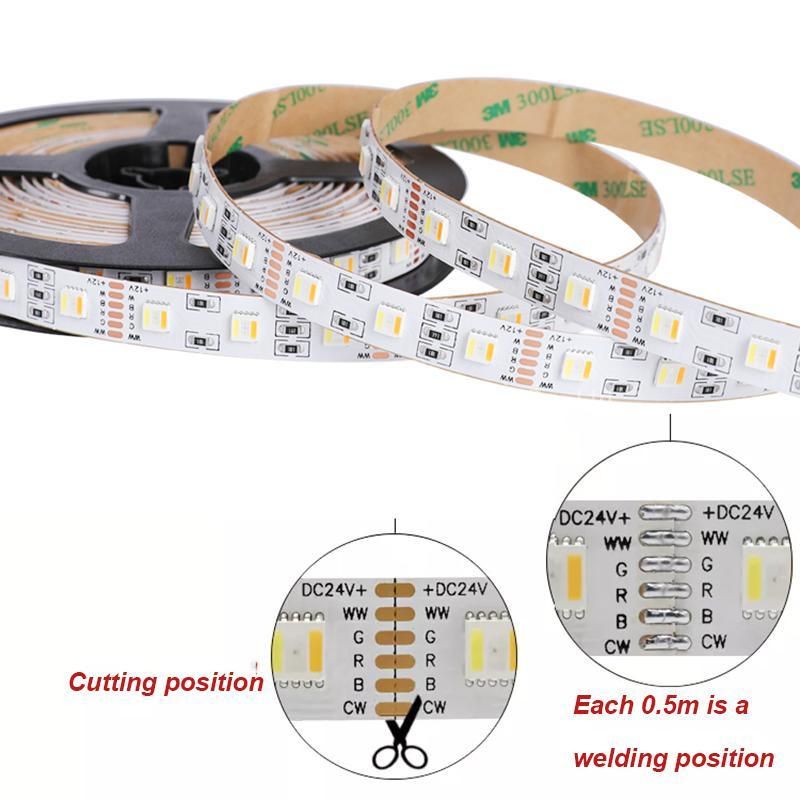 3m 5m LED Light Strip RGB CCT 12V LED Strip Light Waterproof