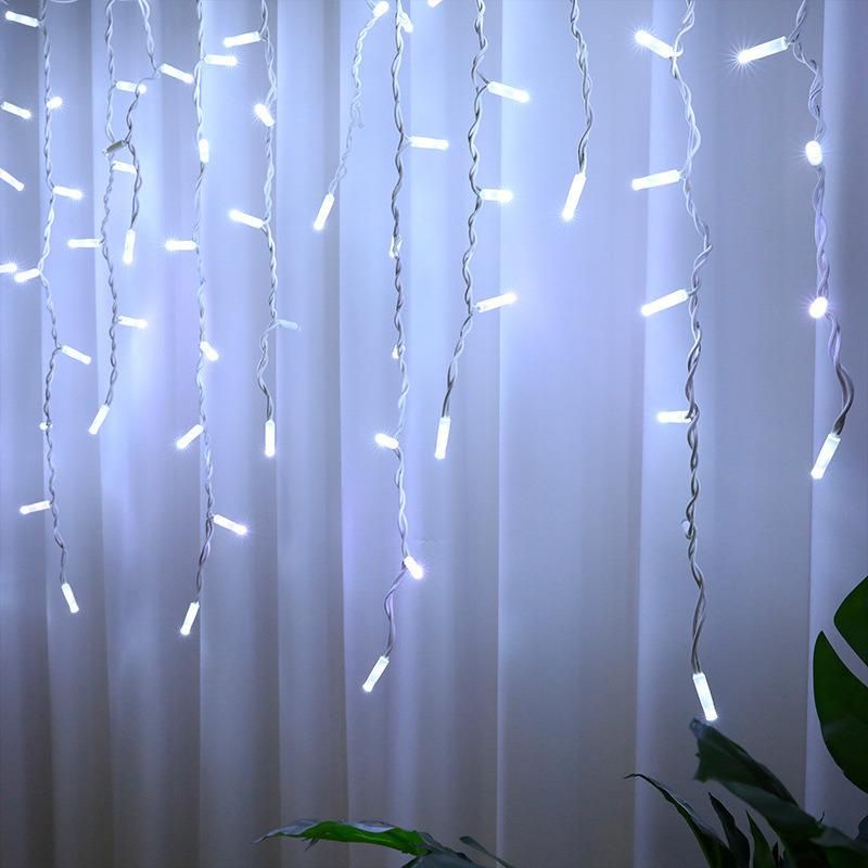 High Quality Rubber Cable OEM LED Christmas Icicle Light