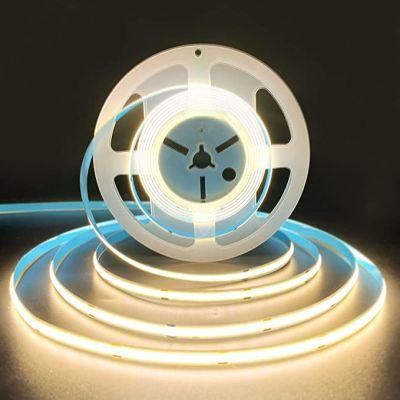 LED Ribbon Rope Light Flexible Strip Dim to Warm COB Strip Light