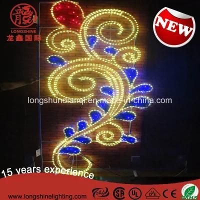 LED Flower Middle East National Day Celebration Street Pole Decorative Light for Outdoor