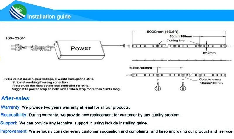 3 Years Warranty SMD2835 Flexible LED Lighting Strip for Indoor Light