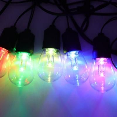 RGB Color Remote Control Outdoor Decoration S14 LED String Light