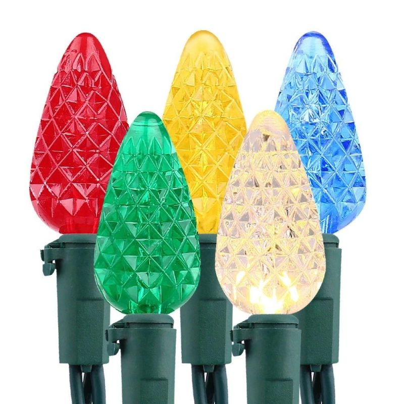 UL Listed 50 Count C6 LED Christmas Lights