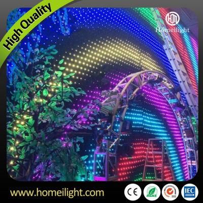 Matrix Backdrop Curtain RGB Vision Cloth LED Video Curtain for Stage Lighting DJ, Bar, Events