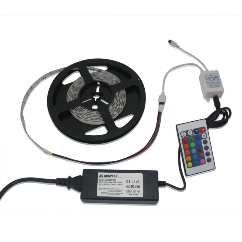 RGB LED Strip Light Kit 5050 60LEDs/M 16.4FT/Roll 32.8FT/Roll