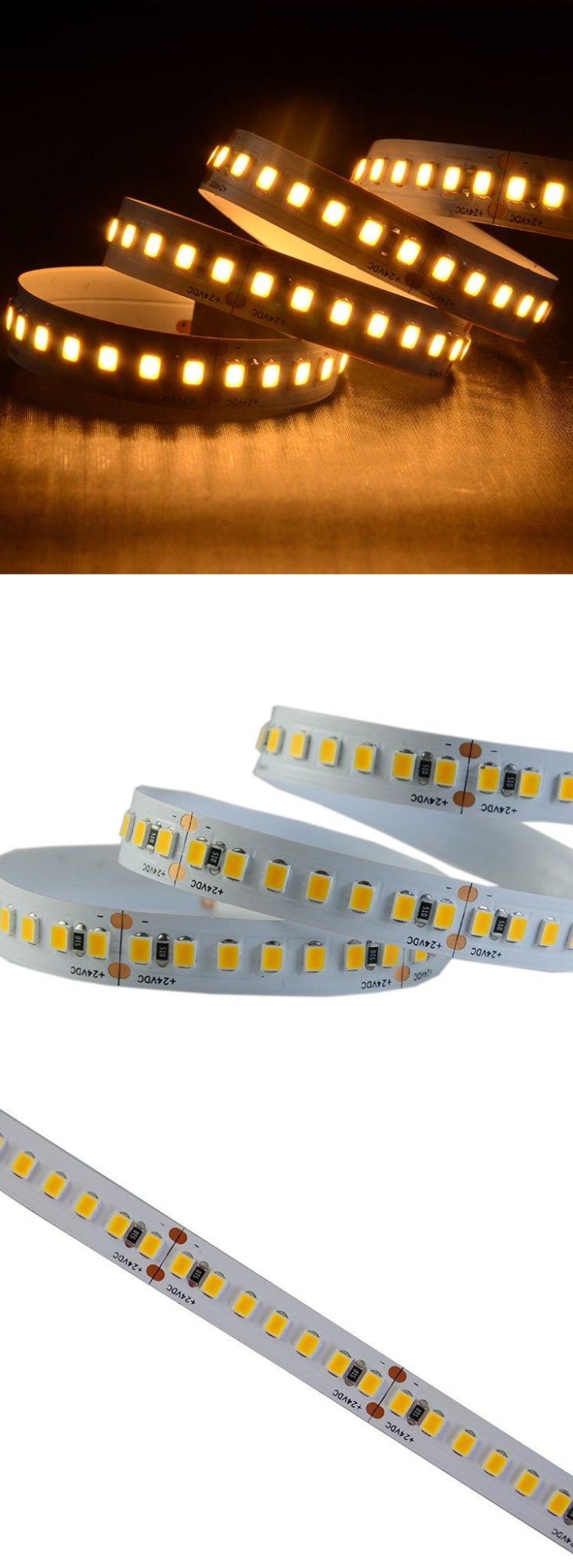 High Brightness Lighting SMD2835 182LEDs/m DC24V LED strip with CE RoHS FCC UL Ceritification