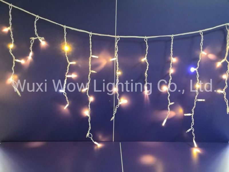 Rubber Garland LED Icicle IP65 LED Icicle Rubber Thread LED Rain Effect Warm White with Blue Christmas, Events, Wedding Outdoor Decorative Light