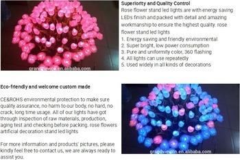 220V RGB LED Festival Outdoor Decoration Rose Flower Light