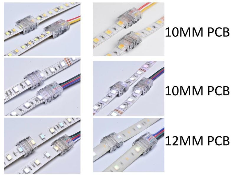 IP20/IP65 2pin 3pin 4pin 5pin LED Strip Connectors