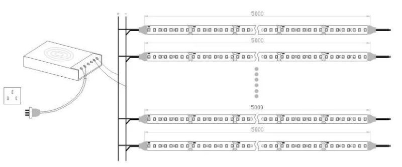 LED COB Strip Light 24V 12V 3000K RGBW