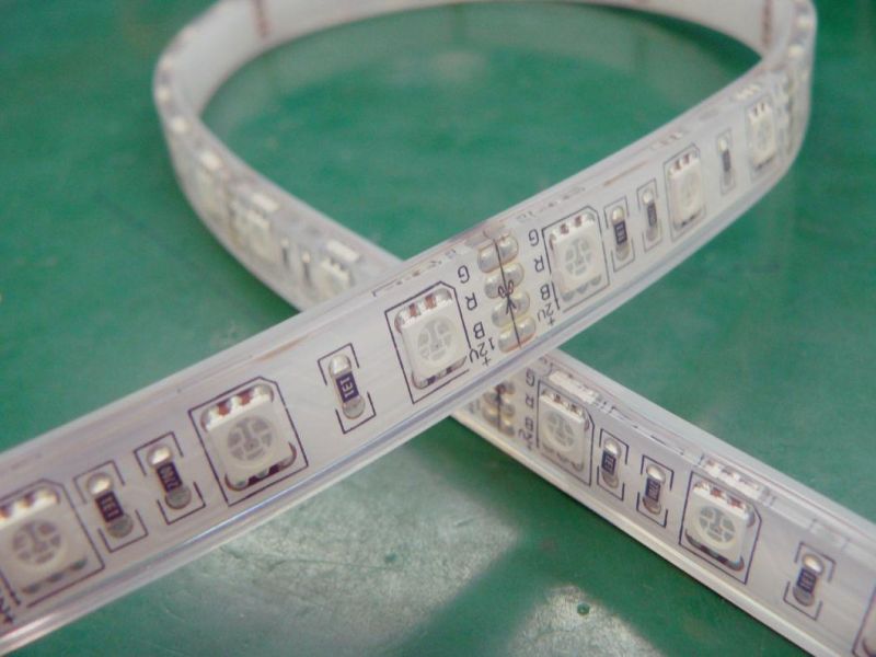 Decoracion Flexible SMD5050 RGB Waterproof Neon Strip Light with TUV CE Certificated