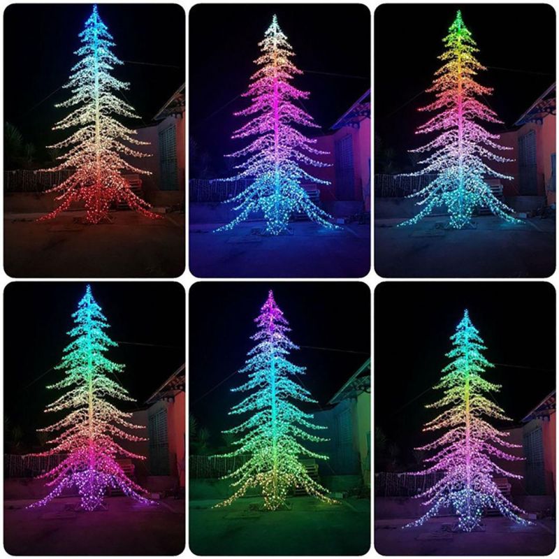 Remote Controlled RGB Christmas LED Pixel String Decoration Light