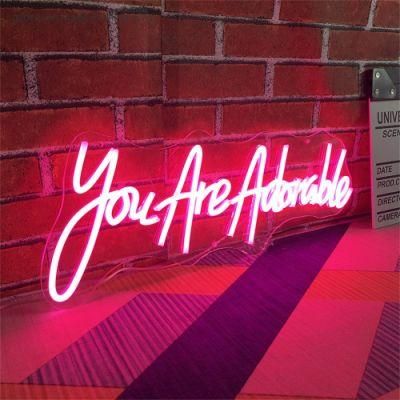Drop Shipping Custom LED Advertising Acrylic Wall Hanging Home Party Decoration Illuminate Neon Sign
