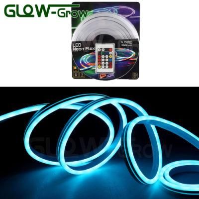 IP65 Waterproof Strip Light 24V 5050 48LEDs/M LED RGB Neon Rope Light for Store Decoration