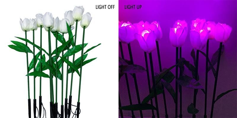 CE&RoHS Quality Decorative Lighting Garden Swing LED Foam Flowers