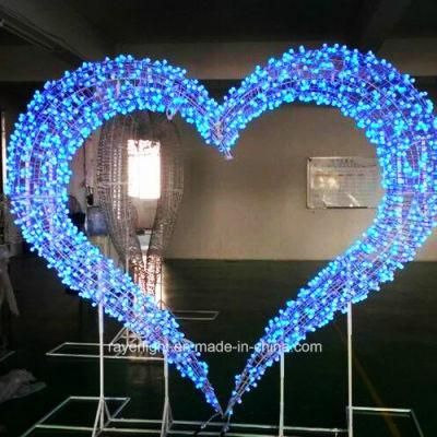 Outdoor Wedding Decoration Big Heart Light LED Motif Light