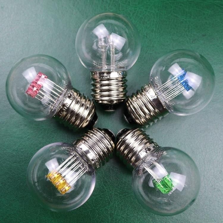Diode LED Lamp Multiple Colours E27 Fitting Clear Shell Festoon Light Bulb