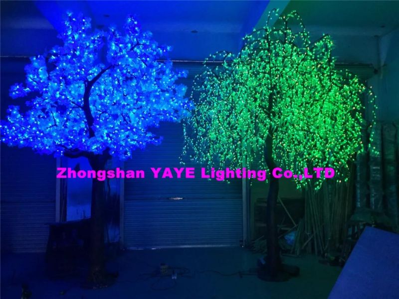 Yaye 2021 Hot Sell CE/RoHS Outdoor Using RGB LED Willow Tree Light with Input Voltage 110V/220V