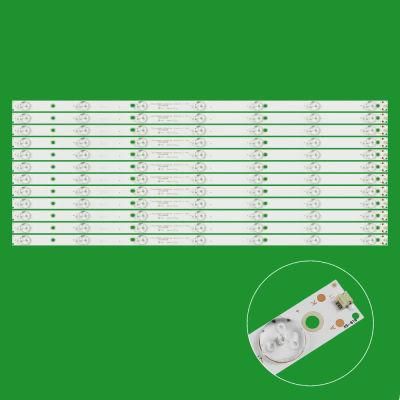 12PCS X LED Backlight Strip for 65mua1500 Cx65D07-Zc22AG-04 303cx650038 Cx650m10 Cx65D07 7-LEDs 617mm 6V