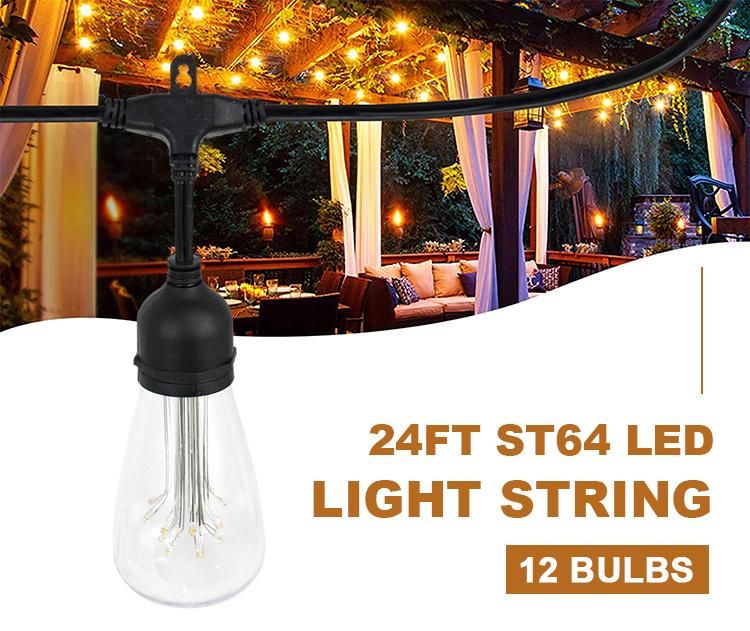 China Manufacturer 24FT Waterproof Decorative LED Light String