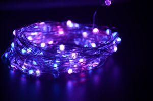 LED Copper Wire String Light RGB Holiday Light/Powered by EU UK Us Au Adaptor