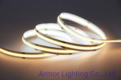 New Design High Brightness Uniform Lighting COB LED Strip Light 512LED 10mm DC12V CRI90