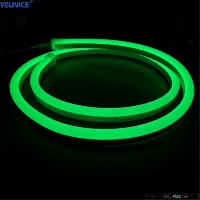SMD2835 Green Neon DC12V 13*16mm Top Bend Positive Light LED Flexible Strip