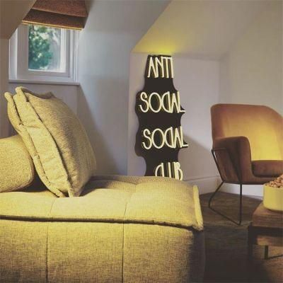 Drop Shipping Free Design Acrylic LED Light Letter Bedroom Logo Custom Anti Social Social Club Neon Sign