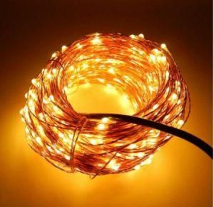 LED Copper Wire String Light/Party Light/Operated by Adaptor Warm White