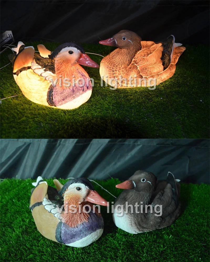 Mandarin Duck 3D Sculpture Lighting