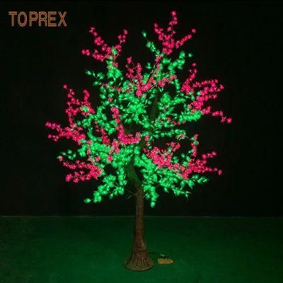New Product Ideas Christmas Light Wholesale Color Optional IP65 Outdoor Cherry Artificial Blossom Tree