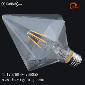 Decorative Product Sharp Diamond Shape LED Filament Bulb