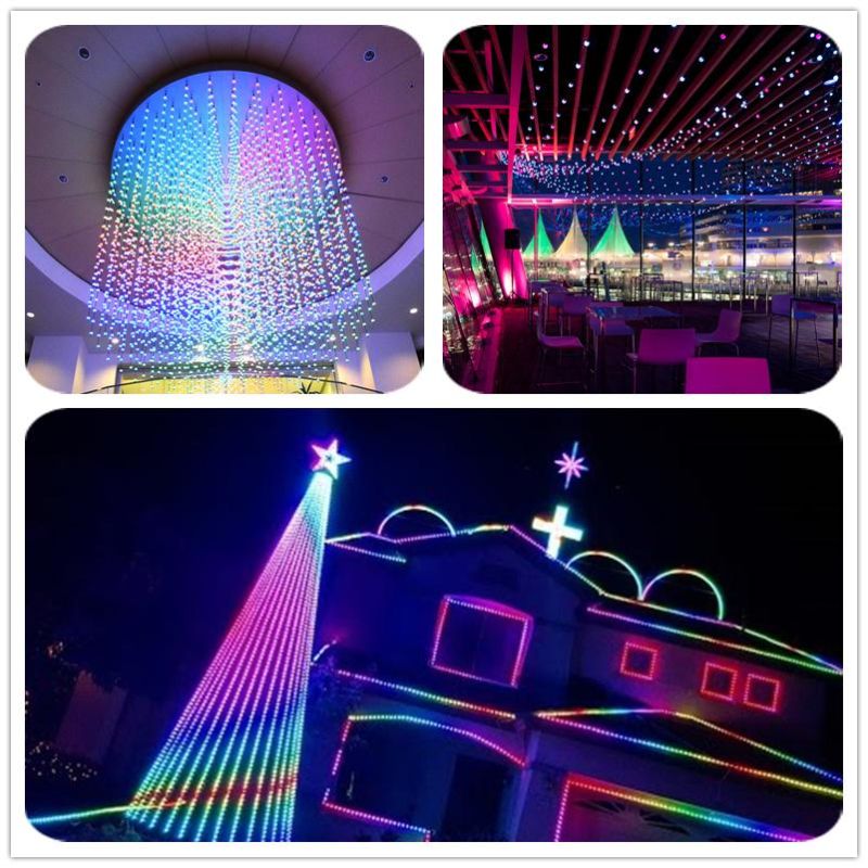 Waterproof IP65 SMD 5050 RGB Flexible LED String Light for Christmas Decoration