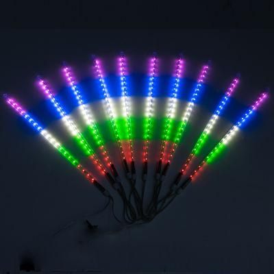 Multicolor 50cm Synchronize RGB Meteor Shower Rain Lights