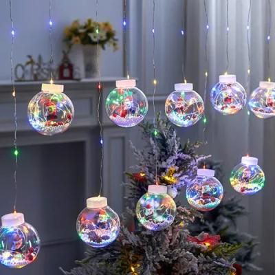 LED String Ball Light Santa Claus Christmas New Year Decortions